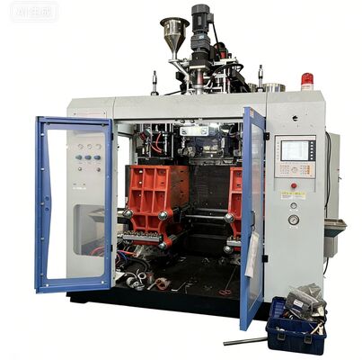 Automatic 6 Heads Extrusion Blow Molding Machine with 150 kN Clamping Force and 80 kW Energy Efficient for Industrial Packaging