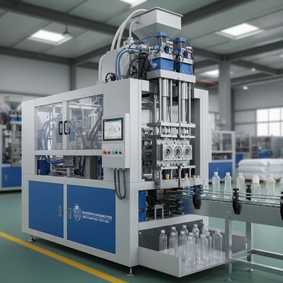 80mm High-Performance Screw Extrusion Blow Molding Machine with 150KN Clamping Force and Multi-Head Configuration for Plastic Bottle Manufacturing