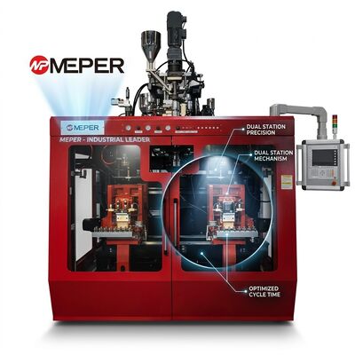 Cosmetic Lotion 500ml PE Extrusion Blow Molding Machine 80FDE-4S