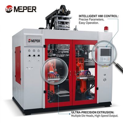 MEPER Multi-Cavity 500ml Container Blow Molding Equipment 80FDE-4S(100)