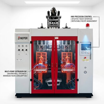HDPE 85kg/h Bottle Manufacturing Blow Molder meper 80FD